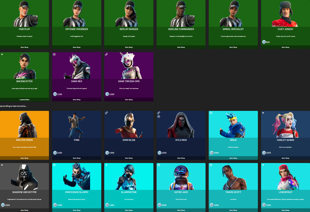 Tous les skins Fortnite Breakflip Actualités et guides sur les jeux vidéo du moment